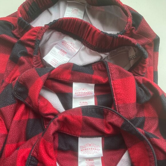 Red Buffalo Plaid Pajamas Size 5 - Picture 7 of 8